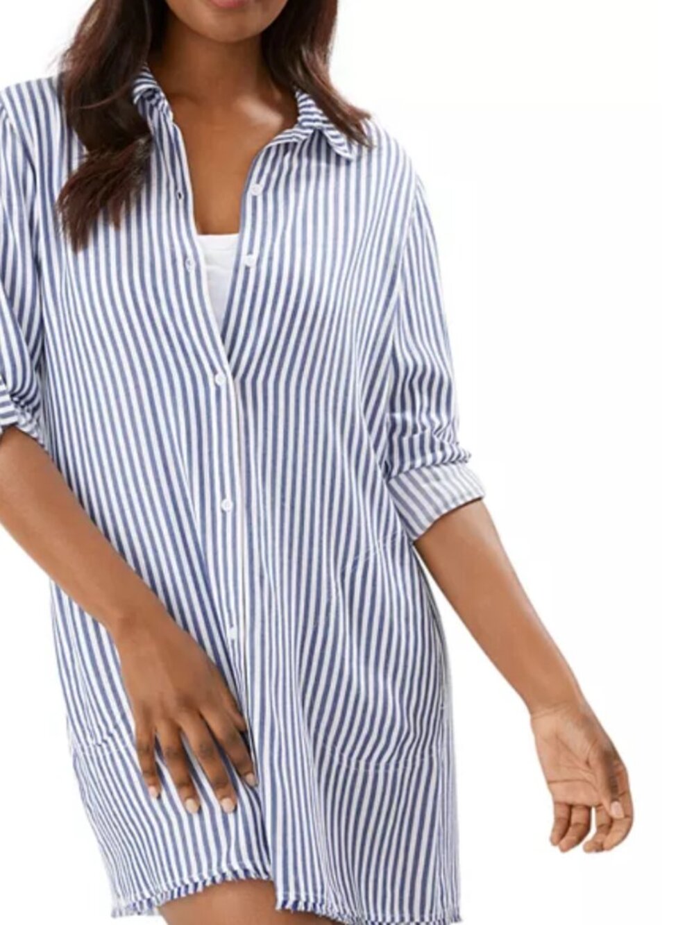 Tommy Bahama Stripe Shirt Dress Womens S